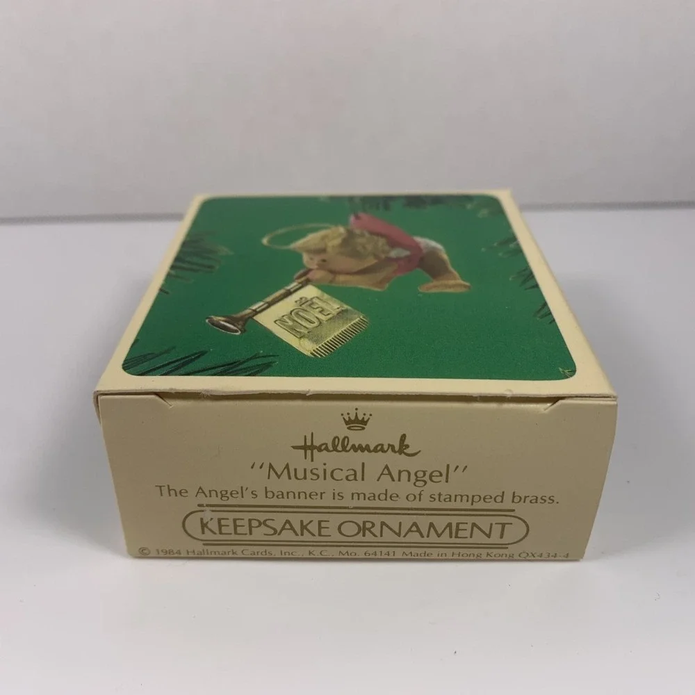 Hallmark 1984 Vintage Musical Angel Ornament New in Original Box - New Old Stock